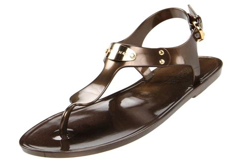 michael kors plate jelly sandal vanilla|Michael Kors jelly thong sandals.